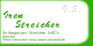 iren streicher business card